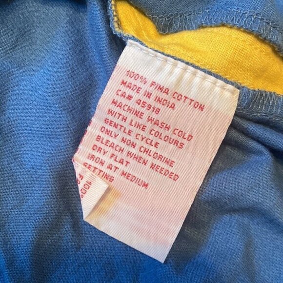 Y2K Preppy Vibes Grace Lane Collared Sleeveless Polo Top Blue Mint Trim Medium - Picture 9 of 10